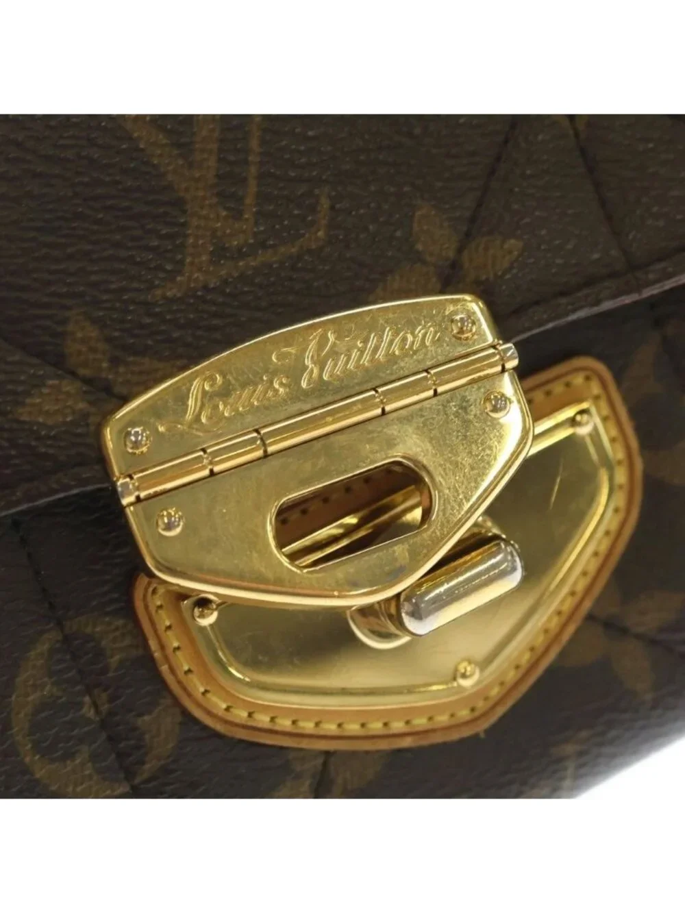 Louis Vuitton Monogram Etoile Portefeuille Sarah Wallet Brown Leather Gold